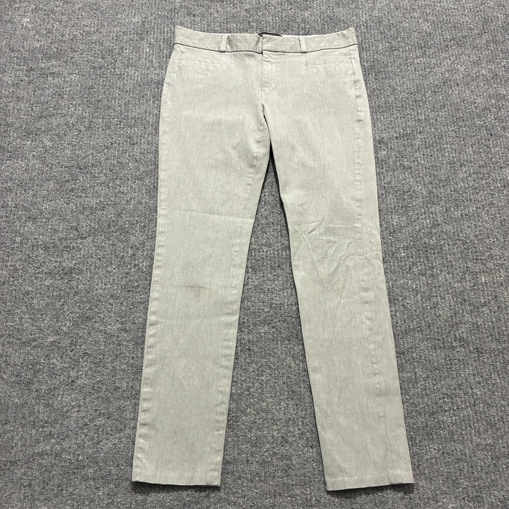 Banana Republic Sloan Pants Womens Size 6 Gray Cropped Flat Front Low Rise